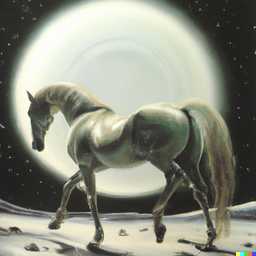 a horse, painting by Bruce Pennington generated by DALL·E 2